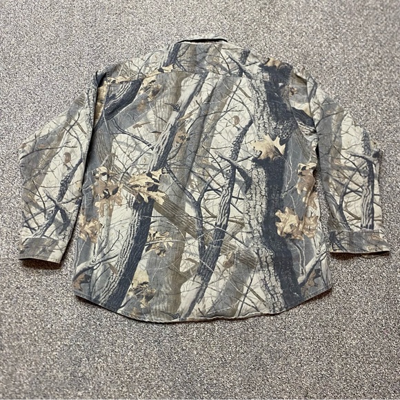 Woolrich Shirt 2XL Realtree Hardwoods Camo 20-200 Flannel Button Hunting - Picture 4 of 7